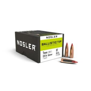 Nosler Ballistic Tip Hunting Rifle Bullets 7mm .284" 120 gr SBT-BTIP 50/ct