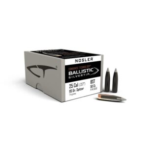 Nosler Ballistic SilverTip Hunting Rifle Bullets .25 cal .257" 115 gr SBT-BSTIP 50/ct