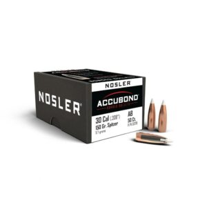 Nosler AccuBond Rifle Bullets .30 cal .308 150 gr SBT-ACB 50/ct