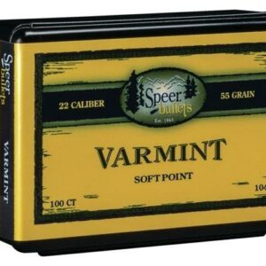 Speer Varmint Soft Point Rifle Bullets .224 cal .224" 55 gr JSP 100/ct