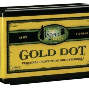 Speer Gold Dot Personal Protection Short Barrel Handgun Bullets .357 Mag .357" 110 gr GDHPSB 100/ct