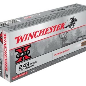 WINCHESTER SUPER-X 243 WSSM - 100GR POWER POINT 20RD 10BX/CS