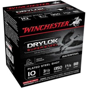 WINCHESTER DRYLOK 10GA 3.5" - 1-5/8OZ BB 1350FPS 25RD 10BX/C
