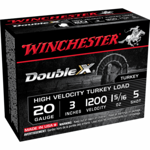 Winchester Double X Turkey Load Shotshells 20 ga 3" MAX 1-5/16 oz #5 1200 fps 10/ct