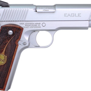 IVER JOHNSON EAGLE HC GEN2 - 1911 45ACP 8RD SATIN CHROME