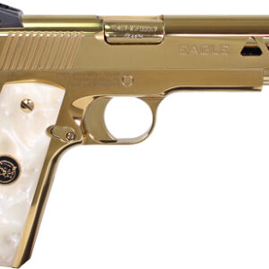 IVER JOHNSON GOLDEN EAGLE - 1911 45ACP 8RD POLISHED GOLD