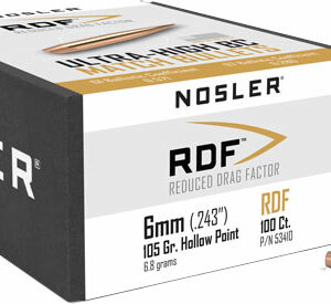 NOSLER BULLETS 6MM .243 - 105GR RDF HPBT 100CT
