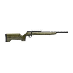 Savage Arms B22 Timber Tactical Rifle .22 LR 10rd Magazine 18" Threaded Spiral Barrel Green Laminate Stock