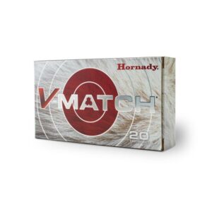 Hornady V-Match ELD-VT Rifle Ammunition 25 Creedmoor 95gr PT 3250 fps 20/ct
