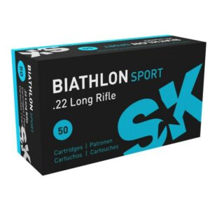 SK Biathlon Sport Rimfire Ammunition .22 LR 40 gr LRN 1106 fps 50/ct