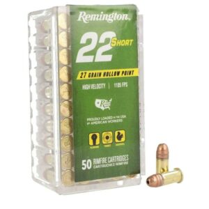 Remington 22 Short Rimfire Ammunition .22 Short 27gr CPRN 1105 fps 50/ct