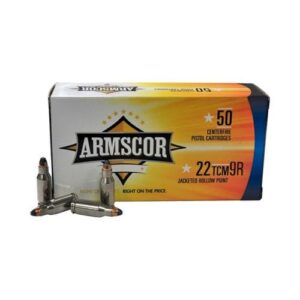 Armscor Handgun Ammunition .22TCM9R 39gr JHP 2000 fps 50/ct