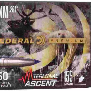FEDERAL .284 CALIBER 155GR TERMINAL ASCENT COMP BULLET 50RD