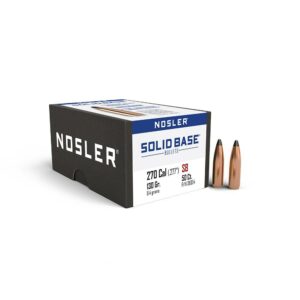 Nosler Solid Base Rifle Bullets .270 Cal .277" 130 gr 50/ct