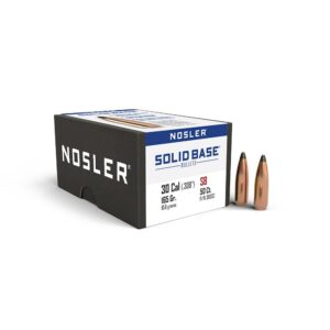 Nosler Solid Base Rifle Bullets .30 Cal .308" 165 gr 50/ct