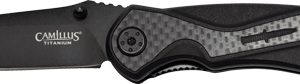 CAMILLUS MACHINE FOLDING KNIFE - 2.78" SS BLADE CARBON FIBER BL