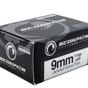SCORPION 9MM LUGER - 115GR JHP 20RD 10BX/CS