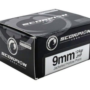SCORPION 9MM LUGER - 124GR JHP 20RD 10BX/CS