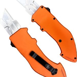 TEMPLAR UTILITY RAZOR OTF - SQUIRE ORANGE WITH 5 BLADES