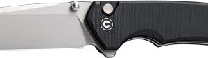 CIVIVI KNIFE BRAZEN 3.46" - BLACK G-10/STONEWASH BUTTON LK