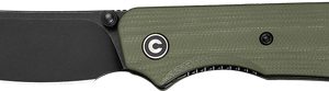 CIVIVI KNIFE CRABBY 2.7" G-10 - OD GREEN BLACK STONEWASH