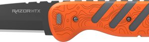 OUTDOOR EDGE RAZOR HTX 3" - FIXED GRAY/ORANGE W/BLADE POD