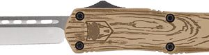 COBRATEC MEDIUM FS3 OTF 3" D2 - WOOD GRAIN CERAKOTE TANTO