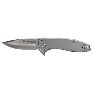 Smith & Wesson KT Executive Platinum Folding Knife 3" Drop Point Blade Silver