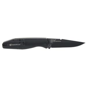 Smith & Wesson Special Ops Auto Full Size Folding Knife 3-2/5" Drop Point Blade Black
