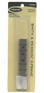 Weaver 1-Piece Pistol Mount Scope Base - NIckel - S&W X-Frame