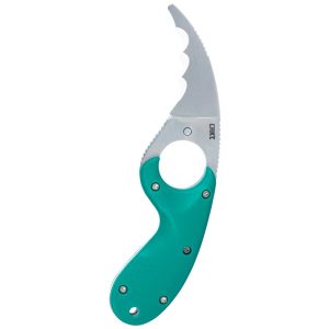CRKT Bear Claw Fixed Knife 2-2/5" Hawkbill Blade Green