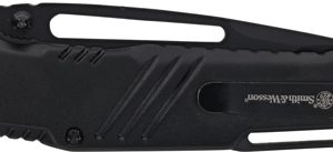 S&W KNIFE EXTREME OPS 3" TANTO - W/GLASS BREAKER BLACK/BLACK