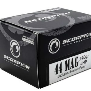 SCORPION 44 REM MAG - 240GR JHP 20RD 10BX/CS