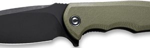 CIVIVI KNIFE PRAXIS 3.75"   OD - GREEN G10/BLACK STN CLAM PACK
