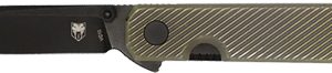 COBRATEC BLACKJACK FOLDER 3" - G-10 BLACK TITANIUM BRZ SCALES