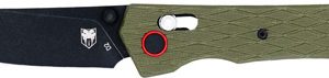 COBRATEC LEGACY BAR LOCK 3.5" - G10 OD GREEN/BLACK D2 BLADE