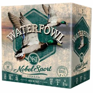 Nobel Sport Steel Waterfowl Shotshells 12 ga 3" 1-1/4 oz 1450 fps #2 25/ct