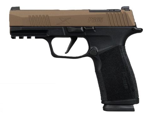 SIG P365X MACRO FREEDOM 9MM - 3.7" XRAY3 (2)17RD BRONZE/BLCK