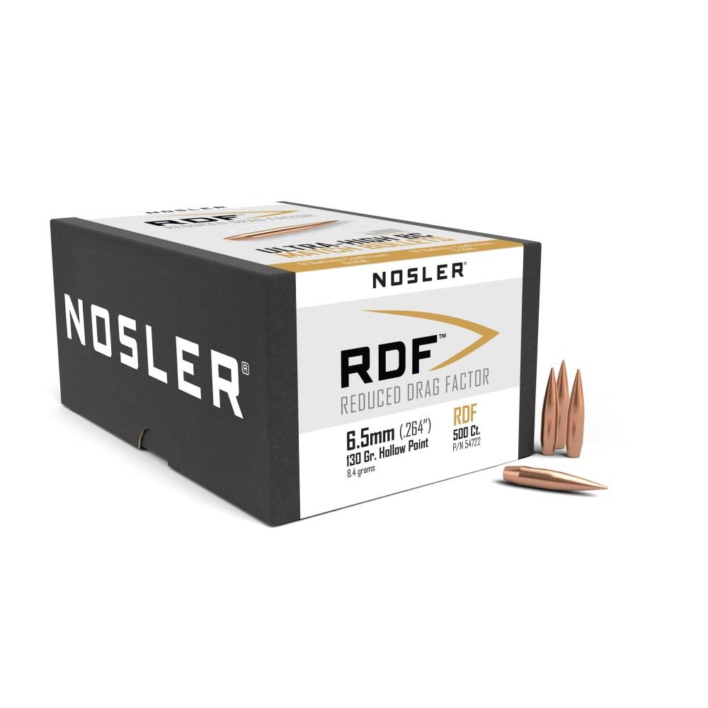 Nosler RDF Match Rifle Bullets 6.5mm .264" 130gr HPBT 500/ct